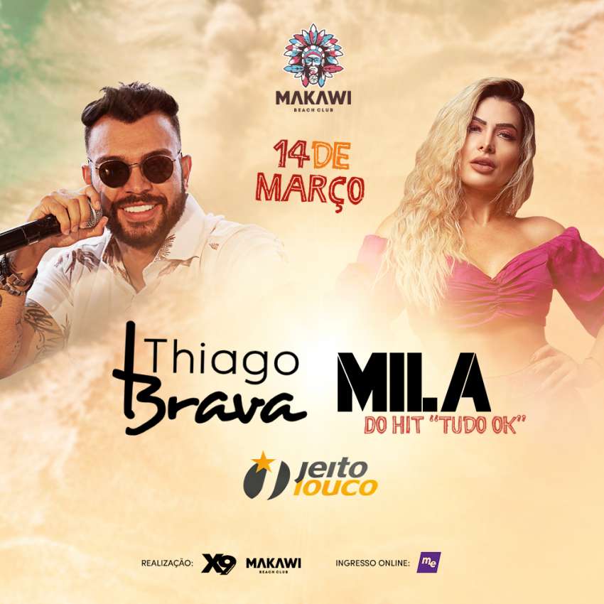 Thiago Brava | Mila | Makawi Beach Club | OndeTemBalada.com