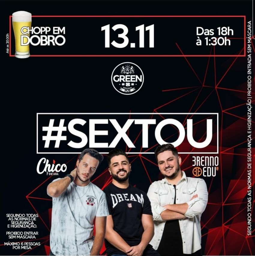 #Sextou | Green Original Pub | OndeTemBalada.com