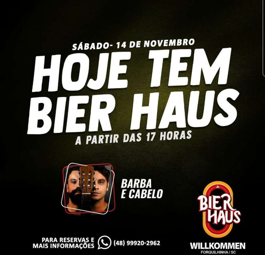 Barba e Cabelo | Bier Haus  | OndeTemBalada.com