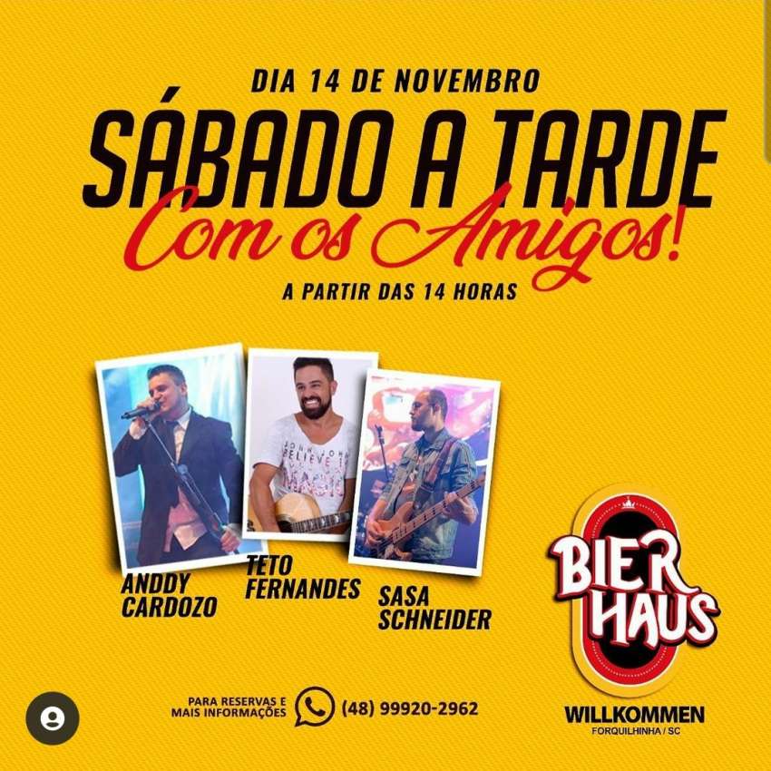 Sábado a Tarde  | Bier Haus  | OndeTemBalada.com