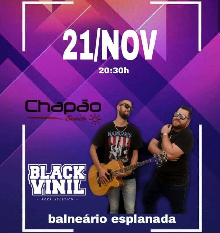 Black Vinil | Chapão Beach | OndeTemBalada.com