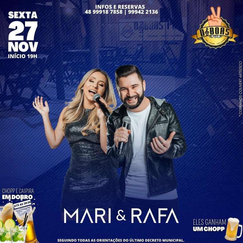 Rafa & Mari | D&Boas Pub | OndeTemBalada.com