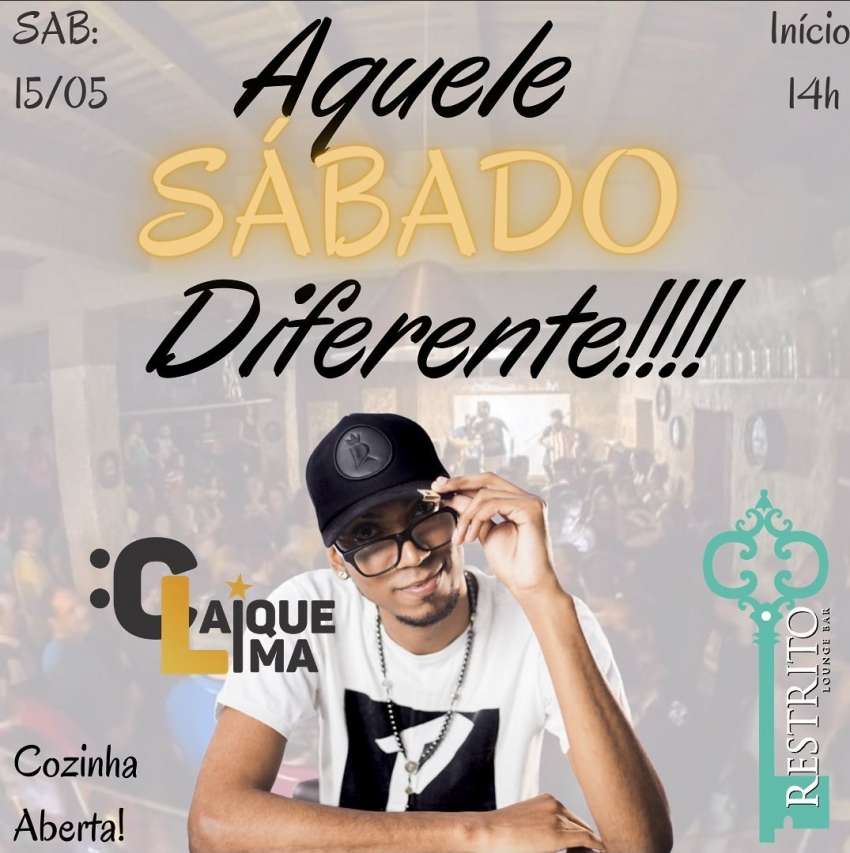 Aquele Sábado Diferente  | Restrito Lounge Bar | OndeTemBalada.com