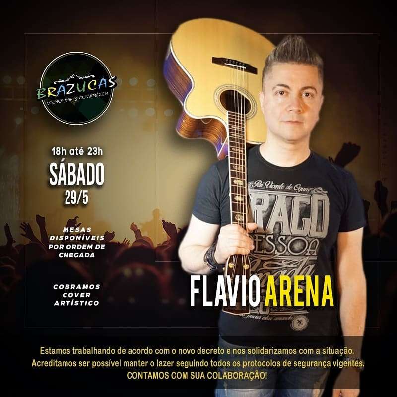 Flavio Arena | Brazucas Lounge Bar | OndeTemBalada.com