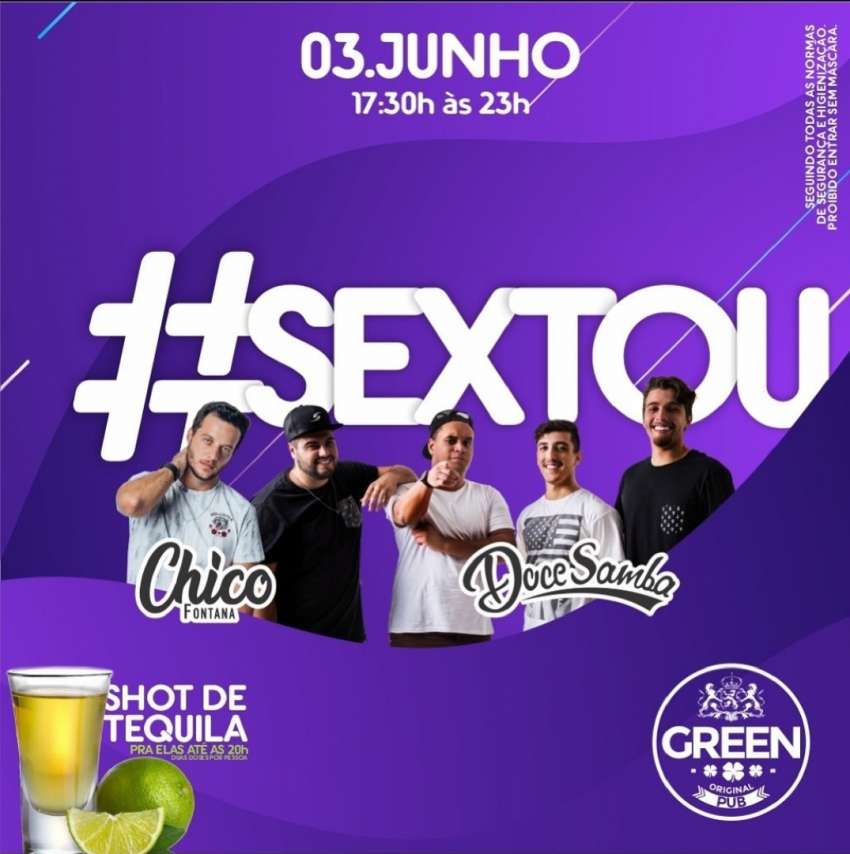 #SEXTOU | Green Original Pub | OndeTemBalada.com