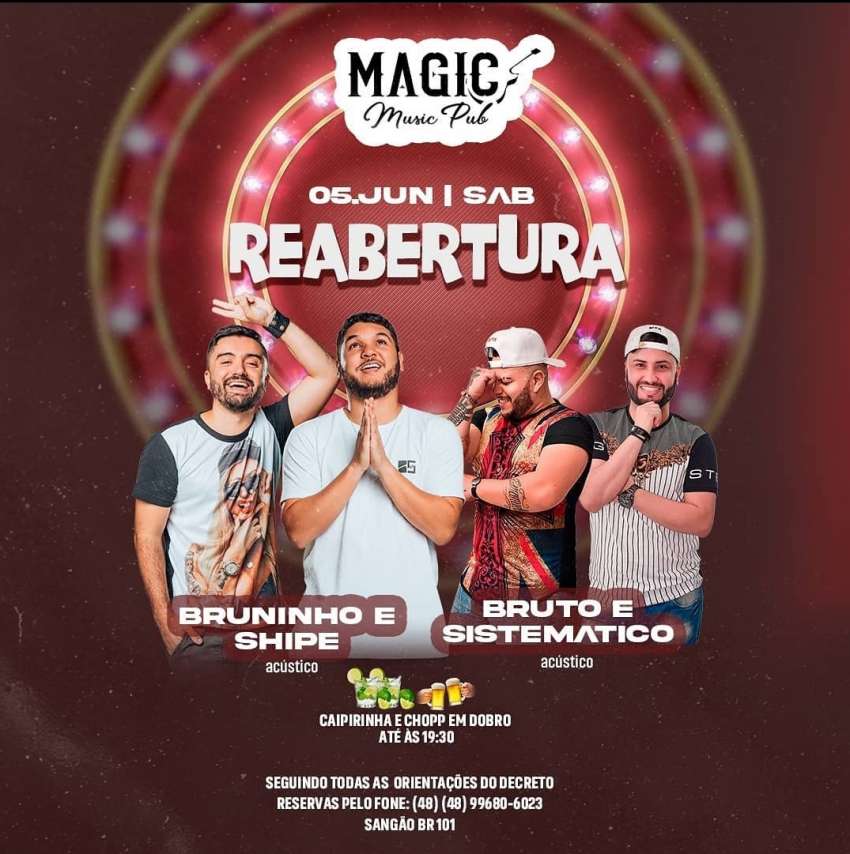 Reabertura | Magic Music Club | OndeTemBalada.com