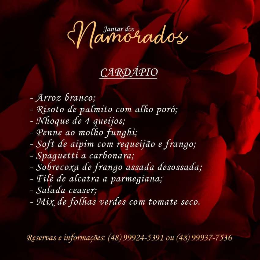 Jantar dos Namorados | Flor de Lis | OndeTemBalada.com