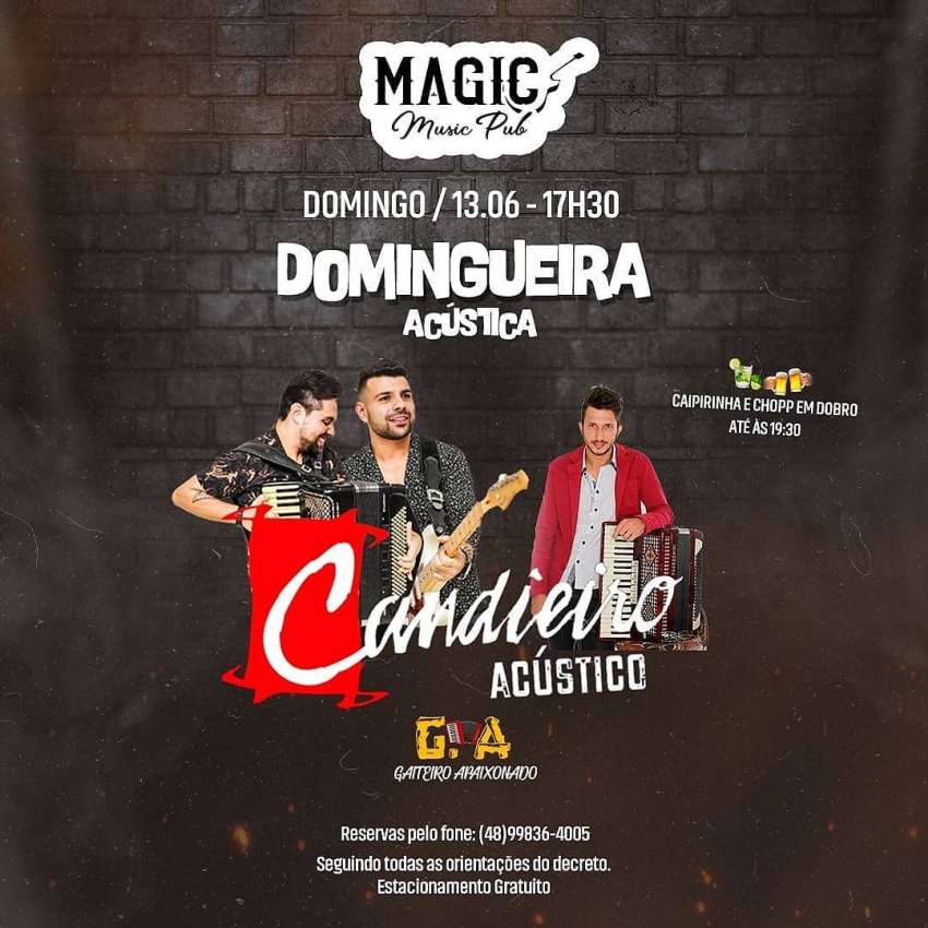 Domingueira | Magic Music Club | OndeTemBalada.com