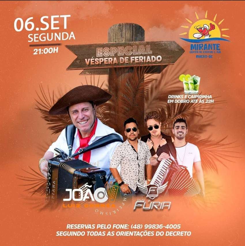 João Luiz Correa + Grupo Furia | Mirante Cenrro de Eventos | OndeTemBalada.com