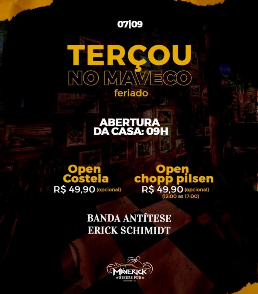 Terçou no Maveco | Maverick Bikers Pub | OndeTemBalada.com