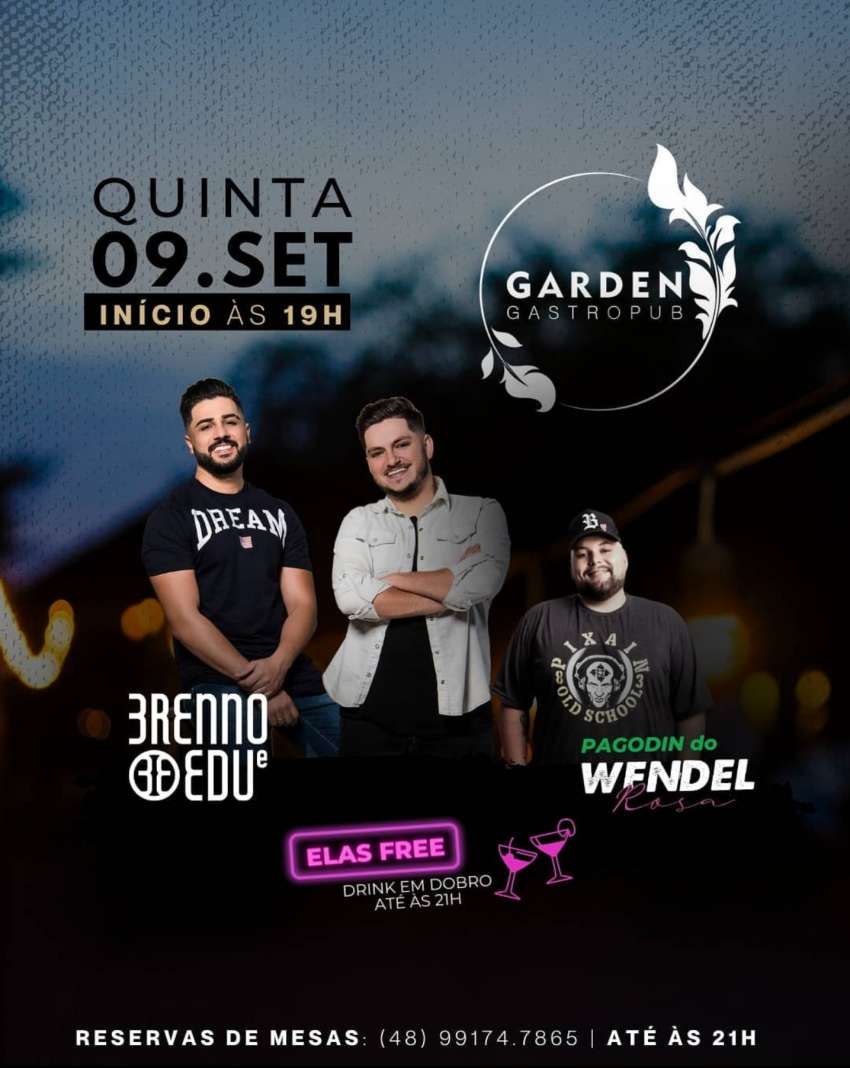 Quinta no Garden  | Garden Gastro Pub | OndeTemBalada.com