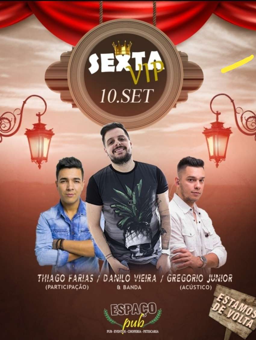 Sexta Vip | Espaço Pub Pizzaria Comilão | OndeTemBalada.com