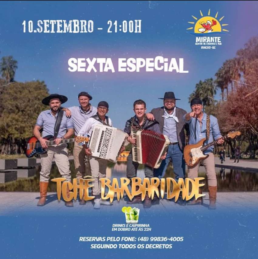 Sexta Especial  | Mirante da Praia | OndeTemBalada.com