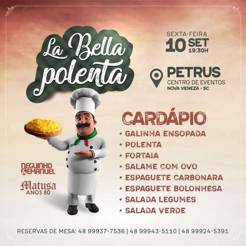 La Bella Polenta | Petrus | OndeTemBalada.com