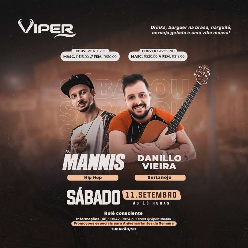 DJ Mannis + Danillo Vieira | Viper | OndeTemBalada.com