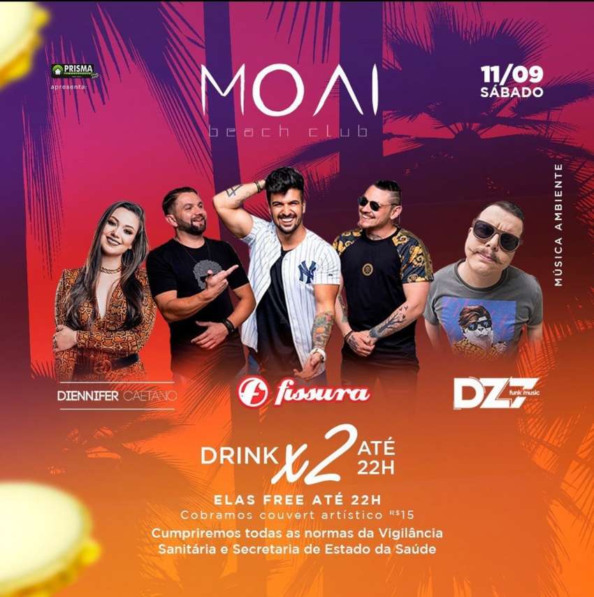 Sábado no Moai | Moai Beach Club | OndeTemBalada.com