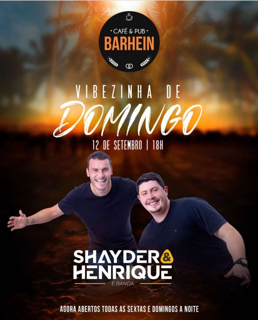 Vaibezinha de Domingo | Barhein Café & Pub | OndeTemBalada.com