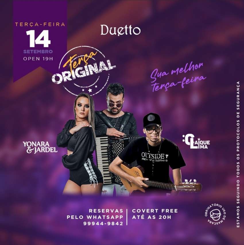 Terça Original  | Duetto | OndeTemBalada.com