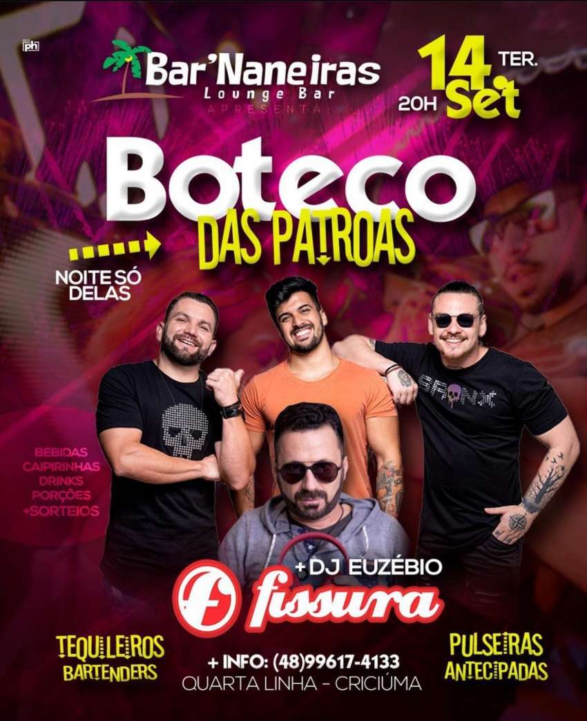 Boteco das Patroas | Bar'Naneiras Lounge Bar | OndeTemBalada.com