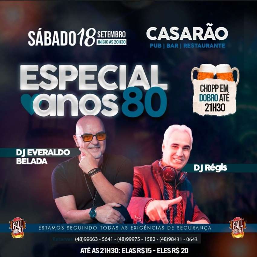 Especial Anos 80 | Recanto do Casarão  | OndeTemBalada.com