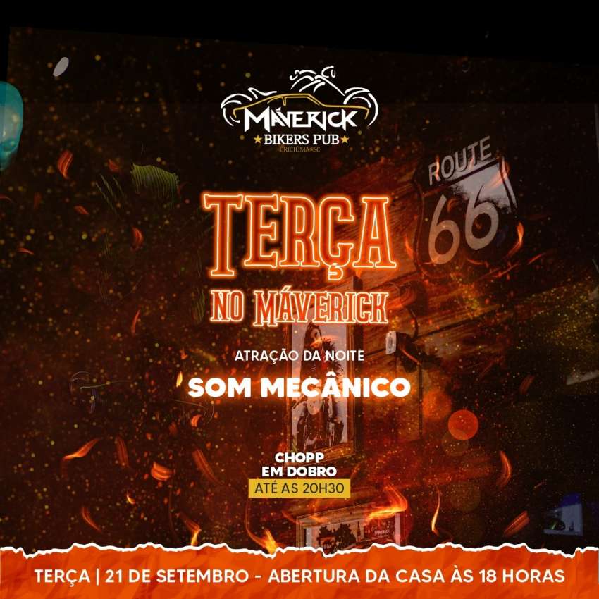 Som Mecanico | Maverick Bikers Pub | OndeTemBalada.com