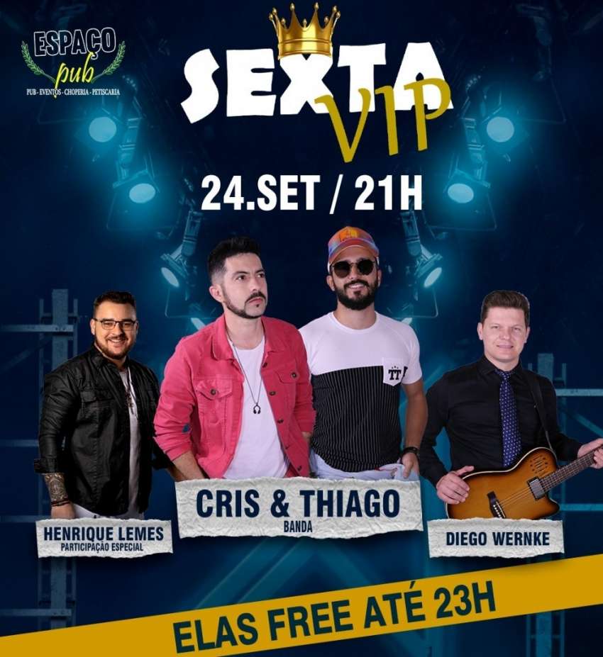 Sexta Vip | Espaço Pub Pizzaria Comilão | OndeTemBalada.com