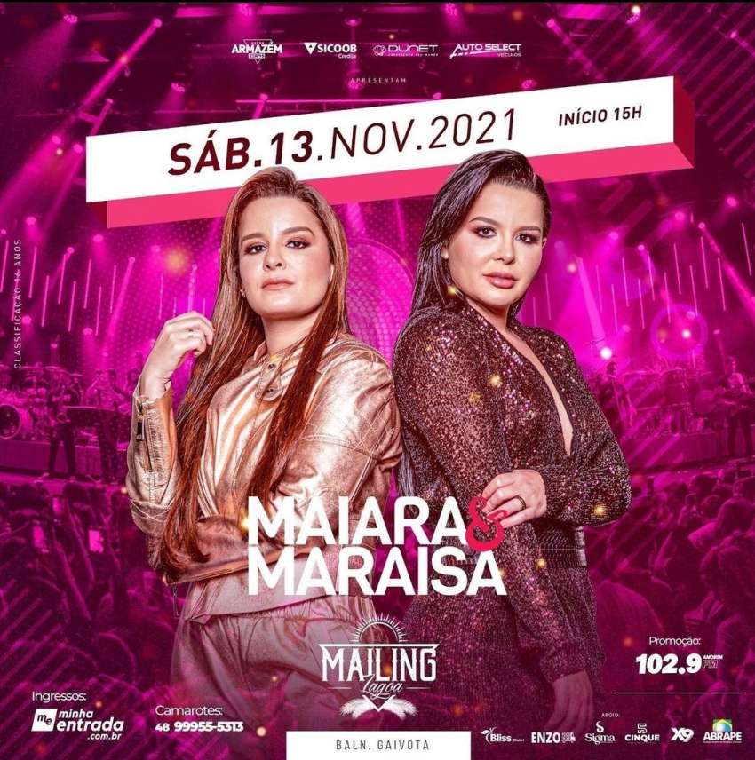 Maiara & Maraisa | Mailing Lagoa  | OndeTemBalada.com