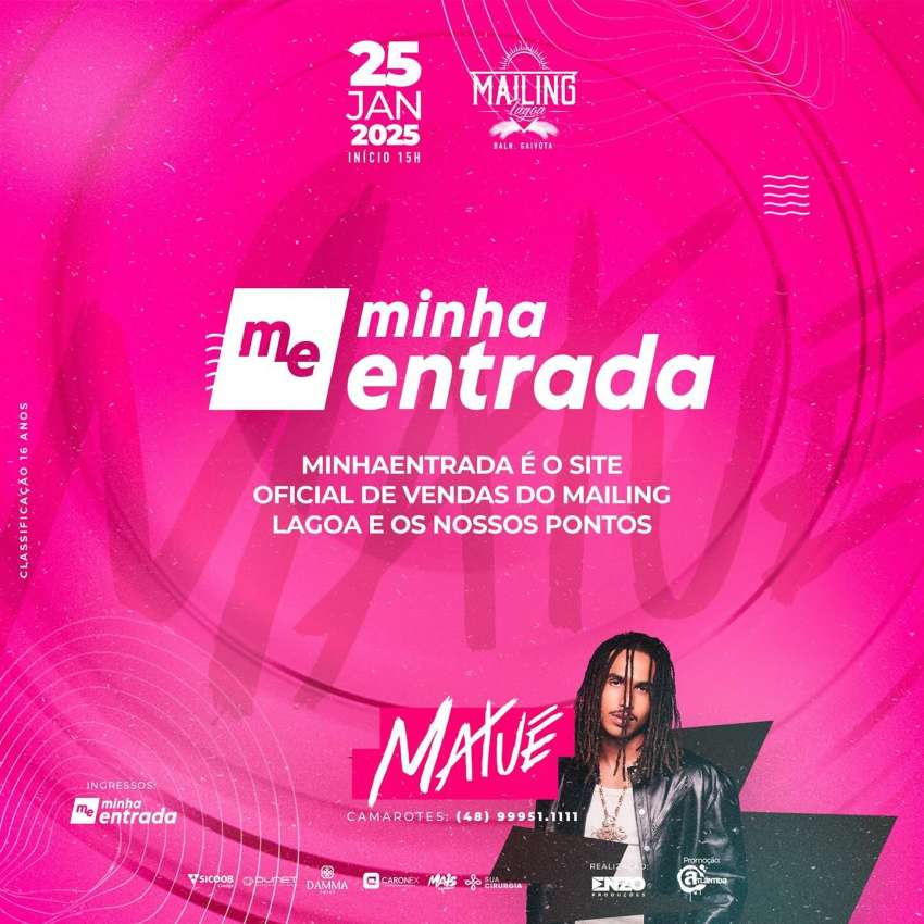 Show Matue | Mailing Lagoa  | OndeTemBalada.com