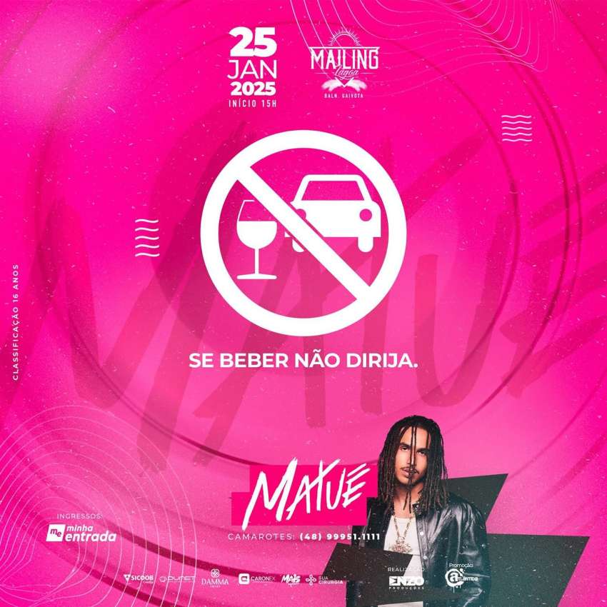 Show Matue | Mailing Lagoa  | OndeTemBalada.com