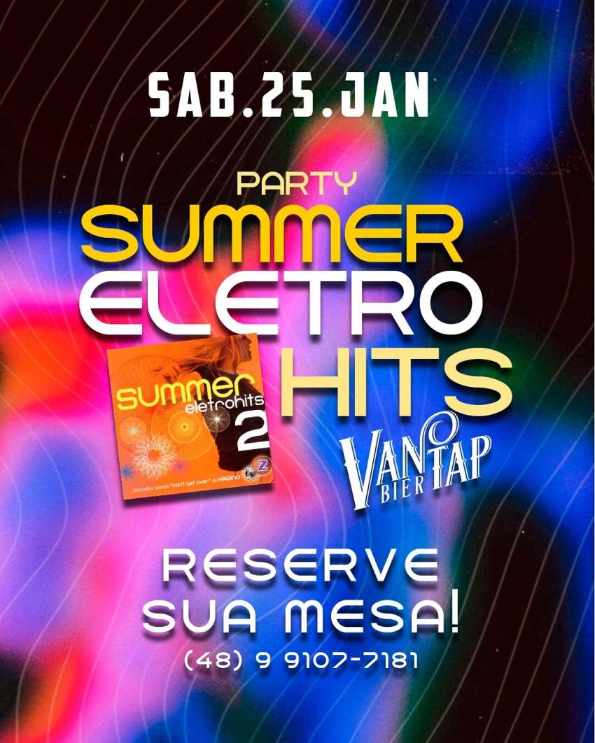 Summer Eletro Hits | Van Tap Bier  | OndeTemBalada.com