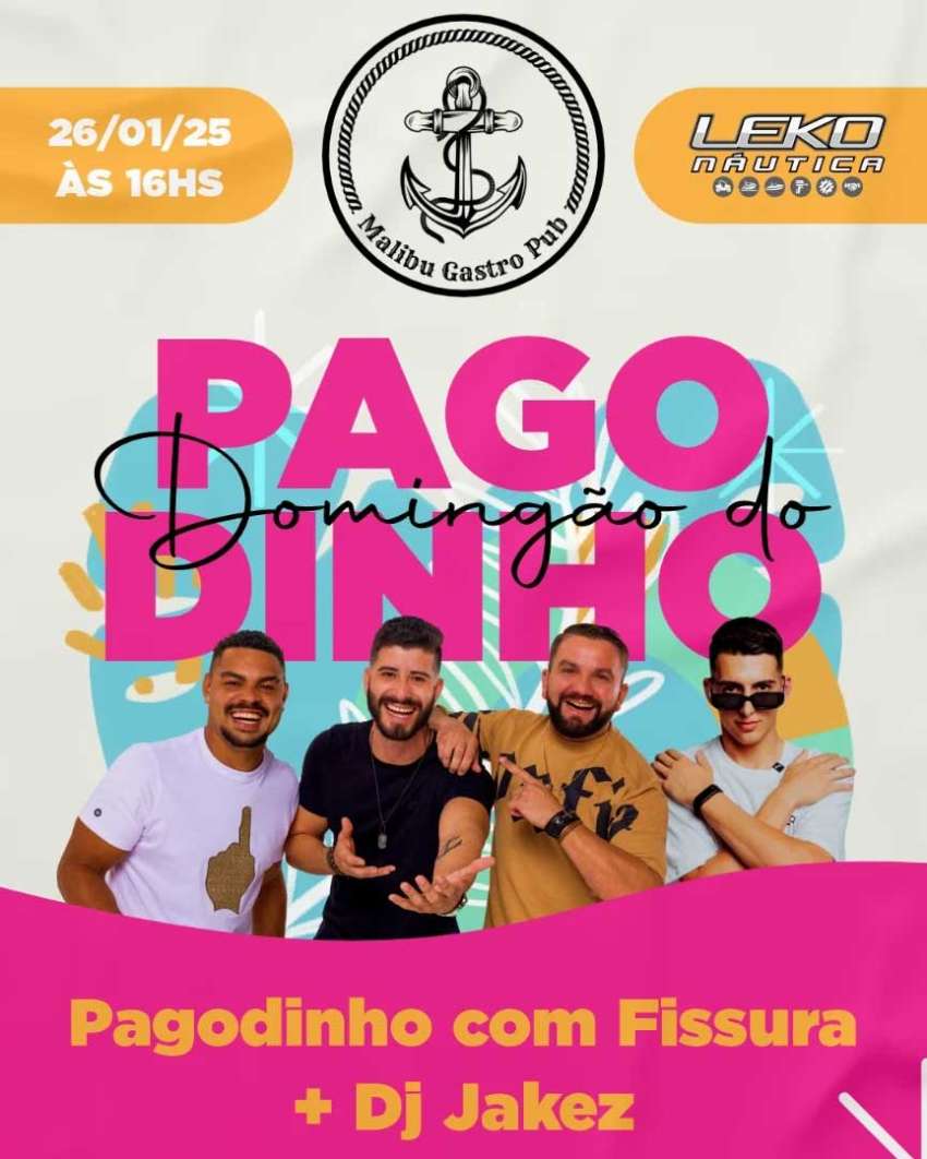 Domingão do Pagodinho | Malibu Gastro Pub | OndeTemBalada.com