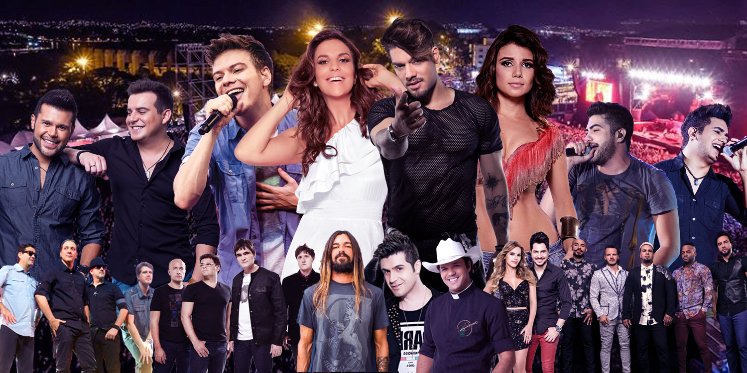 Diversos shows nacionais confirmados para o mês de agosto na região.